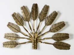 Décor Mural Métal Doré Mento