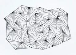 Décor Mural Métal Noir Tenona L 116 X H 75 X P 9 Cm