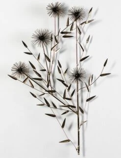 Décor Mural Métal Noir Et Doré Cassia