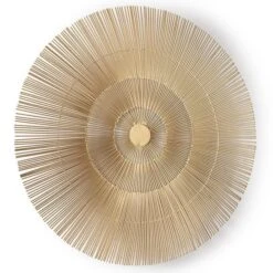 Décor Mural Rond Métal Doré Blossom L 81 X H 81 X P 3 Cm