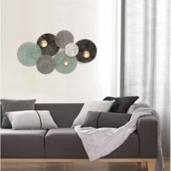 Décoration Murale En Métal Nénuphar - 90 X 50 Cm -Décor Soldes Boutique decoration murale en metal nenuphar 90 x 50 cm 3560238657539 752700