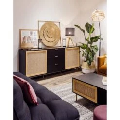 Décoration Murale En Métal Solea - 76 X 76 Cm - Doré -Décor Soldes Boutique decoration murale en metal solea 76 x 76 cm dore 3560237554037 910913