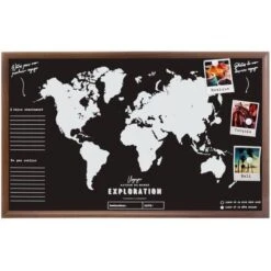 Décor Soldes Boutique 11 Mémo Ardoise Monde Colonial - Noir - 78 X 47,7 Cm