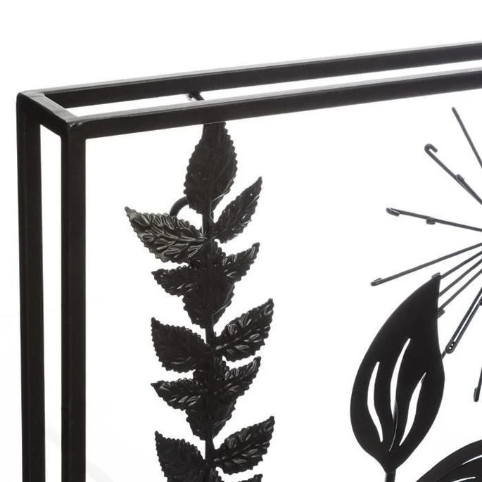 Décor Soldes Boutique 15 Décor Soldes Boutique -Décor Soldes Boutique deco murale en metal feuilles 40 x 40 cm noir 3560238699256 496320