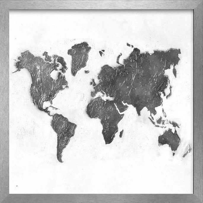Décor Soldes Boutique 31 Décor Soldes Boutique -Décor Soldes Boutique monde image encadree peint a la main 54x54 cm mapamundi 8434155137793 456391